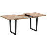 Ламинированные столы Стол обеденный JACKSON 138-180/85 (корпус дуб канзас, Чёрный)