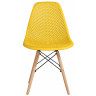 Стулья Стул пластиковый Eames DSW GRID желтый