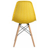 Стулья Стул пластиковый Eames DSW GRID желтый