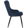 Стулья для гостиной DC444 Стул мягкий, ТЕМНО-СИНИЙ#MJ 420-47 велюр, каркас металл черный