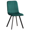 Стулья C921/DC811 Стул мягкий, ИЗУМРУД#h56 велюр, каркас металл черный КВАДРАТ
