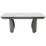 ОЛЬХОН 180 стол обеденный с керамической столешницей, цвет БЕЛЫЙ МРАМОР активный  / латте каркас