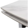 ОЛЬХОН 180 стол обеденный с керамической столешницей, цвет БЕЛЫЙ МРАМОР активный  / латте каркас