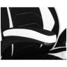 Геймерские кресла Кресло игровое DOBRIN RICK, черно-белая ткань
