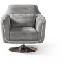 Лаунж-кресло Кресло и пуф Marco, искусственная замша Breeze silver