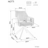 Стул-кресло Стул кухонный SIGNAL NOTTI Brego 77 (оливковый/черный)