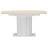 ФЕСТЕР 140 стол с керамической столешницей, цвет okara light yellow / белый каркас