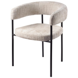 Стул СТАН, цвет H-06 Бежевый, велюр / черный каркас