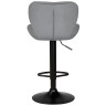 Стул барный DOBRIN BARNY BLACK, регулируемый, серый велюр (MJ9-75), черный