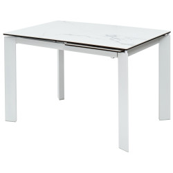 CORNER 120 GLOSS WHITE MARBLE / WHITE