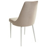 NEPAL-P стул на металлическом каркасе с обивкой тканью велюр, цвет латте (#25)