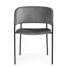 Стулья на металлокаркасе Осло темно-серый (H-15) / черный