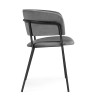 Стулья на металлокаркасе Осло темно-серый (H-15) / черный
