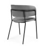 Стулья на металлокаркасе Осло темно-серый (H-15) / черный
