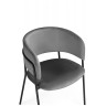 Стулья на металлокаркасе Осло темно-серый (H-15) / черный