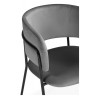 Стулья на металлокаркасе Осло темно-серый (H-15) / черный
