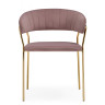 Стул-кресло Kamelia светло-фиолетовый / золотой