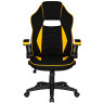 Геймерские кресла Кресло игровое DOBRIN RICK, черно-желтая ткань