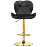 Барные стулья Trio black / gold