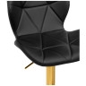 Барные стулья Trio black / gold