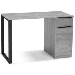 Бэтти Лофт 116х60х75 бетон / черный компьютерный стол