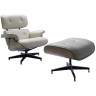Кресло EAMES LOUNGE CHAIR и оттоманка EAMES LOUNGE CHAIR коричневые