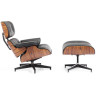 Кресло EAMES LOUNGE CHAIR и оттоманка EAMES LOUNGE CHAIR коричневые