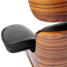 Кресло EAMES LOUNGE CHAIR и оттоманка EAMES LOUNGE CHAIR коричневые