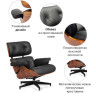 Кресло EAMES LOUNGE CHAIR и оттоманка EAMES LOUNGE CHAIR коричневые