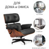 Кресло EAMES LOUNGE CHAIR и оттоманка EAMES LOUNGE CHAIR коричневые