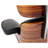 Кресло EAMES LOUNGE CHAIR и оттоманка EAMES LOUNGE CHAIR коричневые