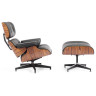 Кресло EAMES LOUNGE CHAIR и оттоманка EAMES LOUNGE CHAIR коричневые