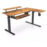 Компьютерные столы Стол для компьютера угловой (правый) c электрической регулировкой по высоте EUREKA ERK-L60R-RB