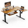 Компьютерные столы Стол для компьютера угловой (правый) c электрической регулировкой по высоте EUREKA ERK-L60R-RB