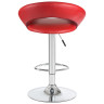 Стул барный DOBRIN MIRA, регулируемый, экокожа, бордовый, хром
