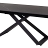 LIVORNO раздвижной обеденный стол на металлическом каркасе с керамической столешницей