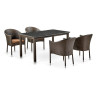 Комплект плетеной мебели T256A/Y350A-W53 Brown 4Pcs