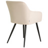 Стул-кресло Стул обеденный DOBRIN ROBERT, черные матовые ножки, велюр V108-98 Бежевый