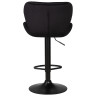 Стул барный DOBRIN BARNY BLACK, регулируемый, черный велюр (MJ9-101), черный