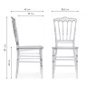 Пластиковые стулья Chiavari white