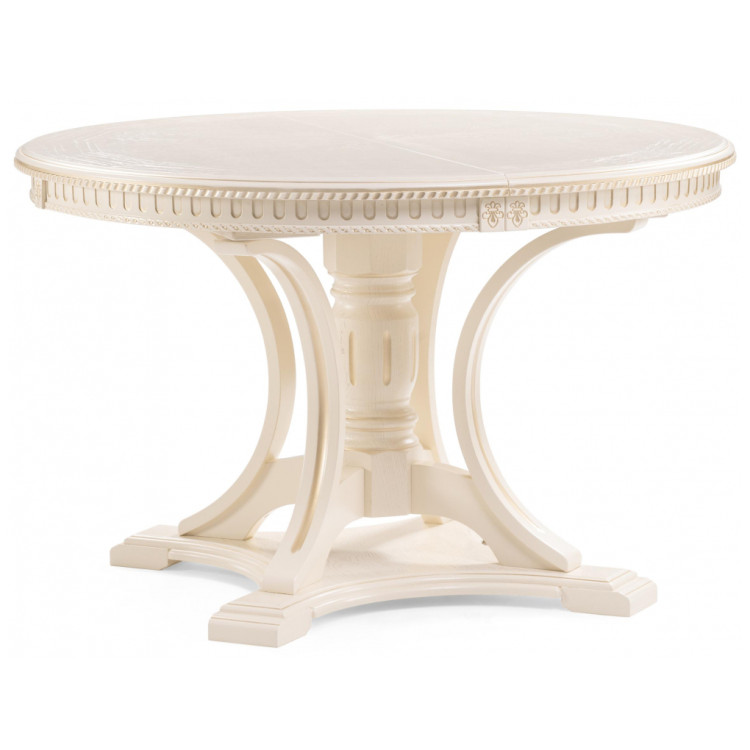 Деревянные столы Нозеан круглый бежевый / золото Деревянные столы Нозеан круглый бежевый / золото