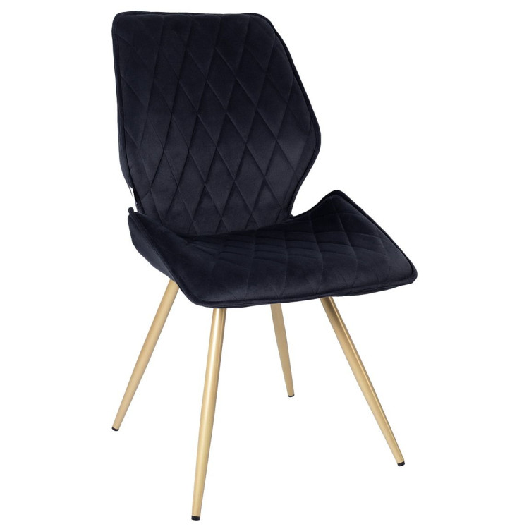 Стулья DC231 Стул мягкий поворотный 180, ГРАФИТ#M420-12 велюр, каркас металл, шампань КРУГЛЫЙ