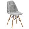 Стулья GH8088/DC888 Стул мягкий, СЕРЫЙ велюр, каркас массив бука