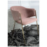 Финальные остатки Стул DILL BLUVEL-52 PINK, велюр/ золотой каркас, М-City