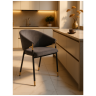 Стул-кресло Molton gray / black/ gold