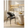 Стул-кресло Molton gray / black/ gold