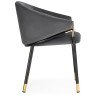Стул-кресло Molton gray / black/ gold