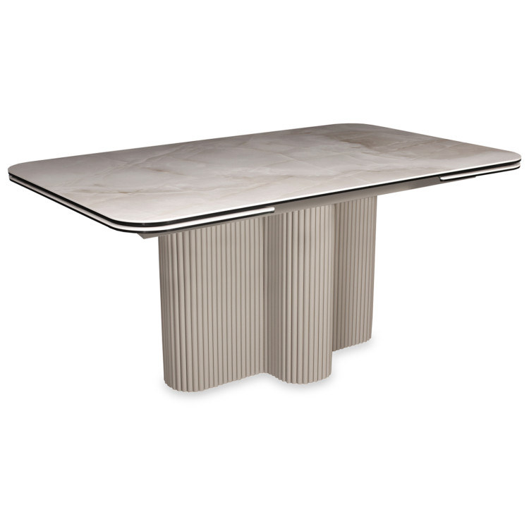 BOSCO стол обеденный с керамической столешницей, цвет керамика VENATINO / латте