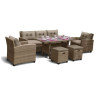 Комплекты мебели с диванами Комплект плетеной мебели AFM-310B Beige