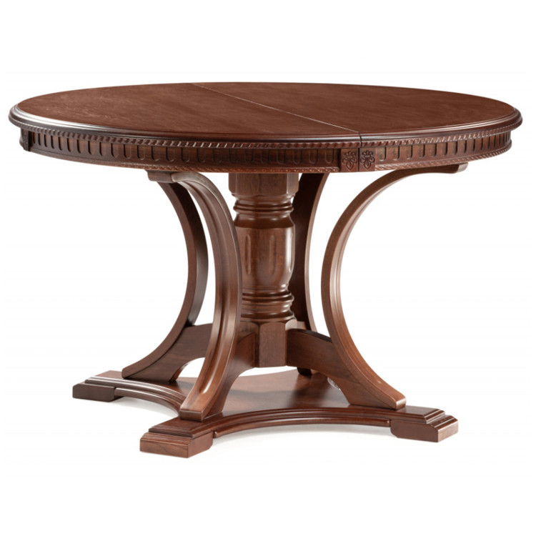 НОЗЕАН круглый стол из массива дерева, цвет миланский орех